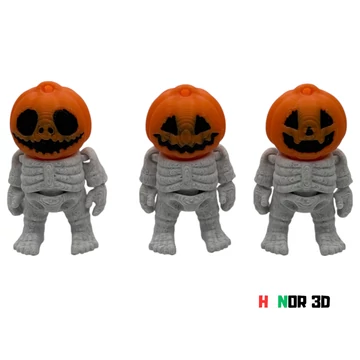 Fekete tökfej csontváz 