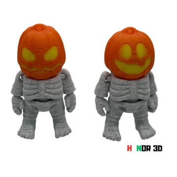 Sárga tökfej csontváz