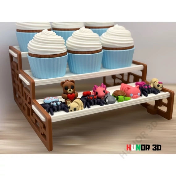 Muffin állatkák - Mini, mozgatható 3D nyomtatott figurák, több mint 30 féle egyedi és különleges dizájnnal, muffin tárolóban