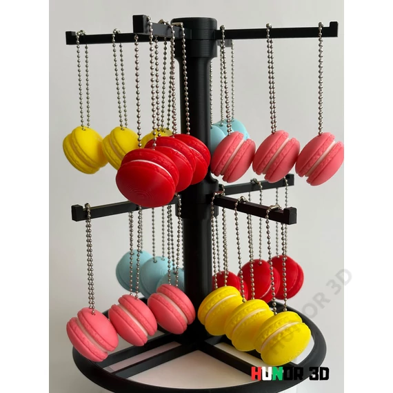 Macaron kulcstartó