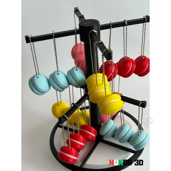 Macaron kulcstartó