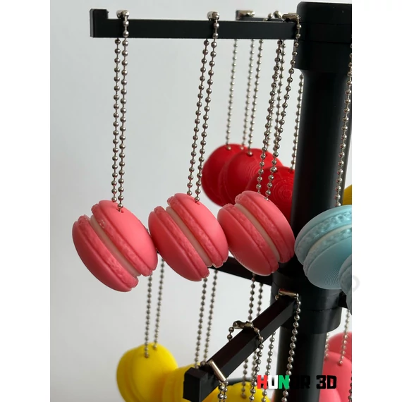 Macaron kulcstartó