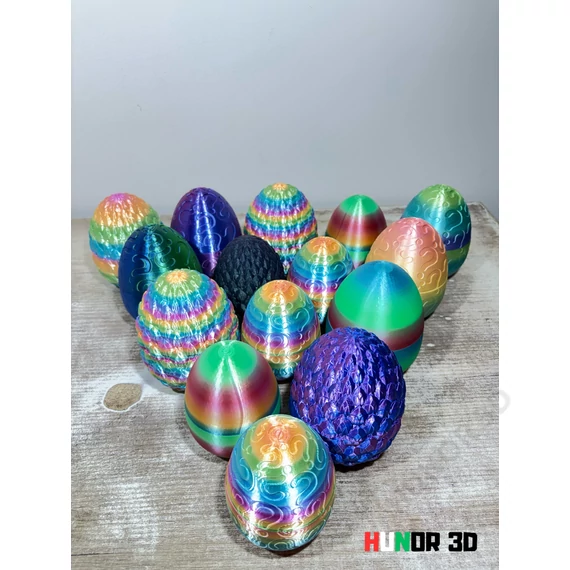 Misztikus állatfigurák – Mini, mozgatható 3D nyomtatott figurák, több mint 30 féle egyedi és különleges dizájnnal, meglepetés tojásban, 5 vagy 10 darabos kiszerelés